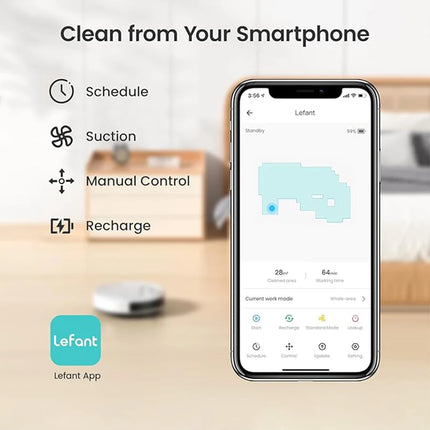 Lefant Robot Vacuum Cleaner Model M210
