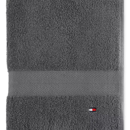 Tommy Hilfiger Modern American Solid Cotton Bath Towel, 30" x 54"