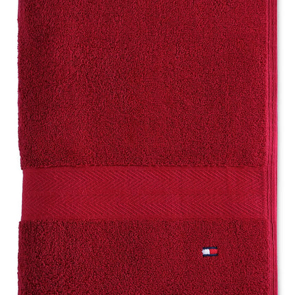 Tommy Hilfiger Modern American Solid Cotton Bath Towel, 30" x 54"