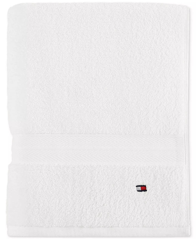Tommy Hilfiger Modern American Solid Cotton Bath Towel, 30" x 54"