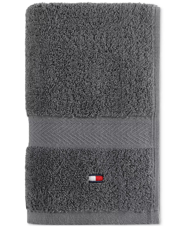 Tommy Hilfiger Modern American Solid Cotton Hand Towel, 16" x 26"