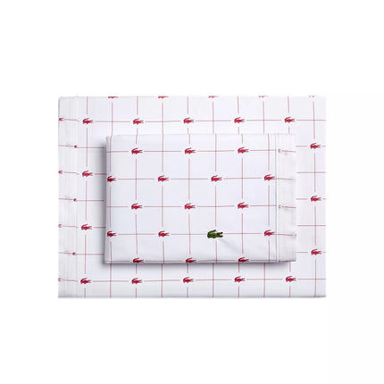 Lacoste Cotton Percale Slice Sheet 4-Pc. Set, Queen