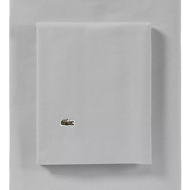Lacoste Solid Cotton Percale Sheet Set, King