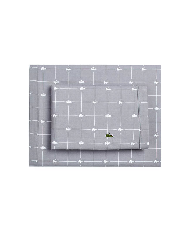 Lacoste Cotton Percale Slice Sheet 4-Pc. Set, Queen