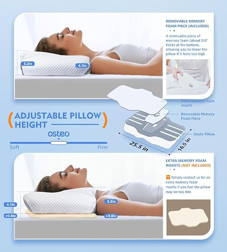 Osteo Cervical Memory Foam Pillow Queen