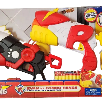 Ryan’s Dart Tag Blaster & Target Pack – Ryan vs Combo Panda 16 Darts
