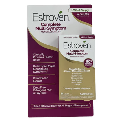 Estroven Complete Multi-Symptom Menopause Relief, 84 Caplets