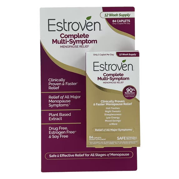 Estroven Complete Multi-Symptom Menopause Relief, 84 Caplets