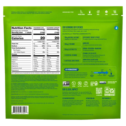 Liquid I.V. Energy Multiplier, 26 Individual Serving Stick Packs, Sugar Free, Variety Pack